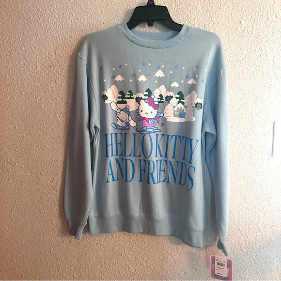 Hello Kitty and Friends Light Blue Sweatshirt - Picture 1 of 6